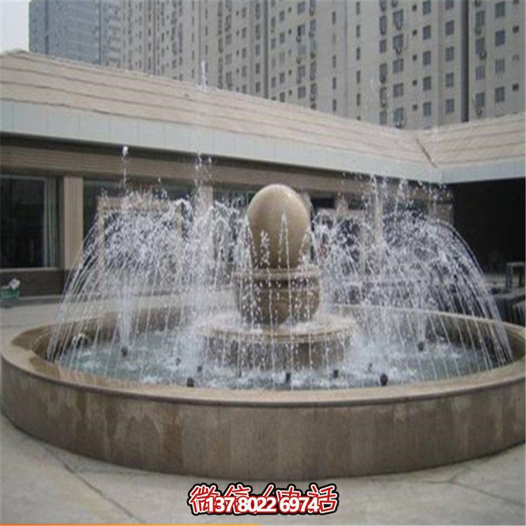 精美中式風(fēng)水球園林雕塑，提升小區(qū)公園噴泉擺放風(fēng)水氣質(zhì)