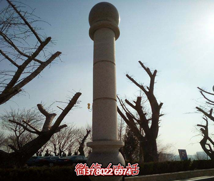 絢麗多彩的大理石雕塑石柱，打造優(yōu)雅秀美的廣場(chǎng)景觀