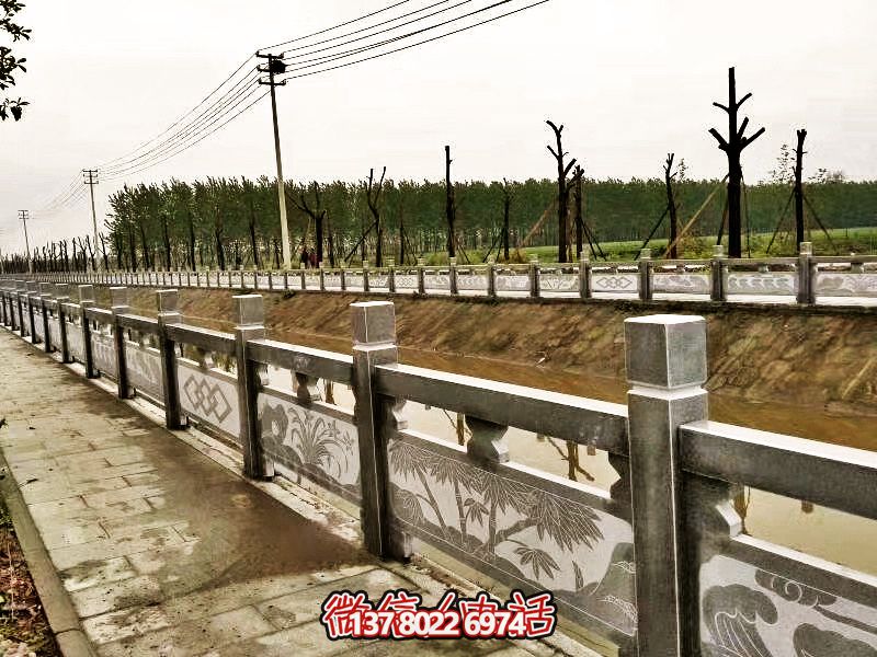 美化城市河道，完美防護(hù)欄桿，大理石裝飾