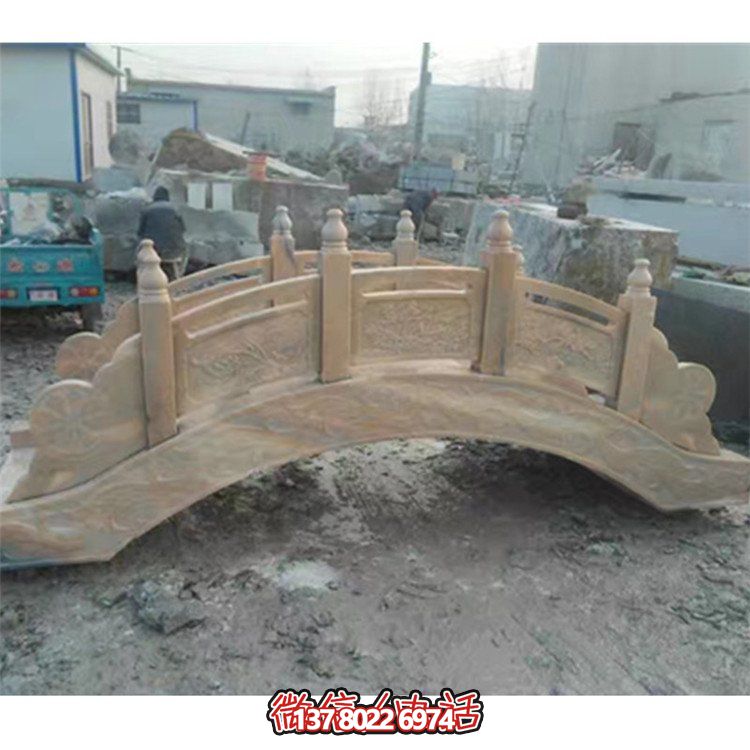 精美花崗巖雕刻石拱橋，為您的庭院裝飾添彩
