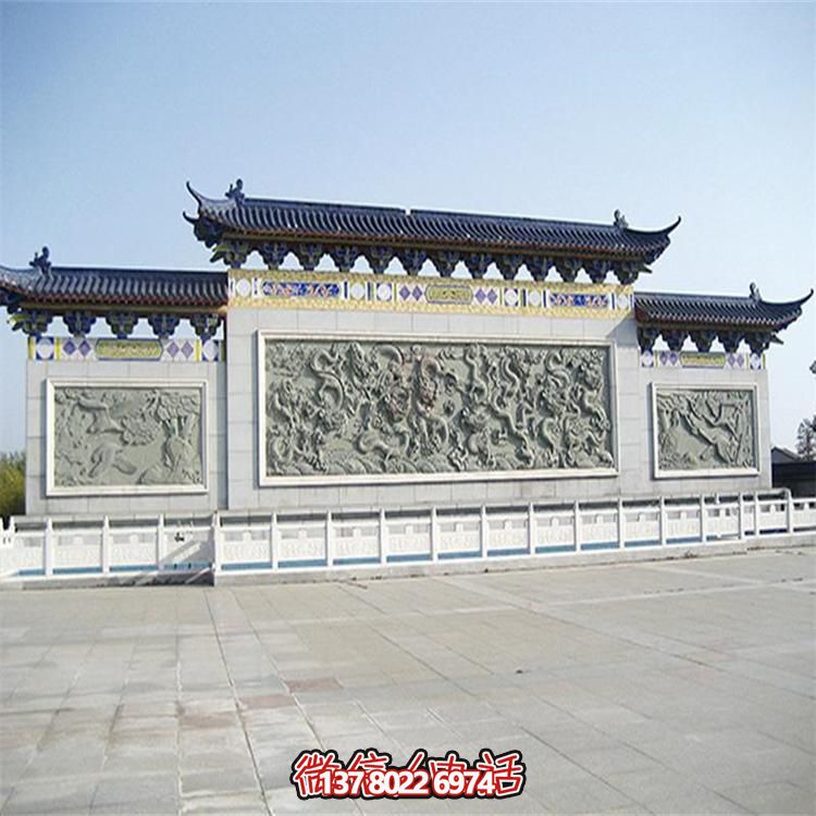 大理石雕刻景觀浮雕、大型影壁壁畫、雕塑藝術(shù)裝置