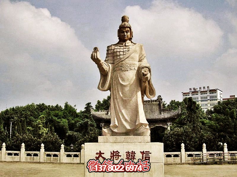 以漢白玉雕塑緬懷韓信，美化景區(qū)，展現(xiàn)創(chuàng)意兵