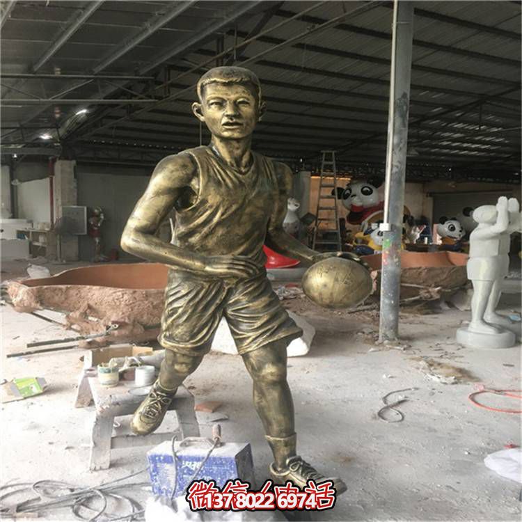 玻璃鋼仿銅人物擺件，點亮校園廣場
