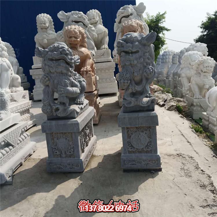 精美獅子大理石石雕，為庭院、公司、門口添彩