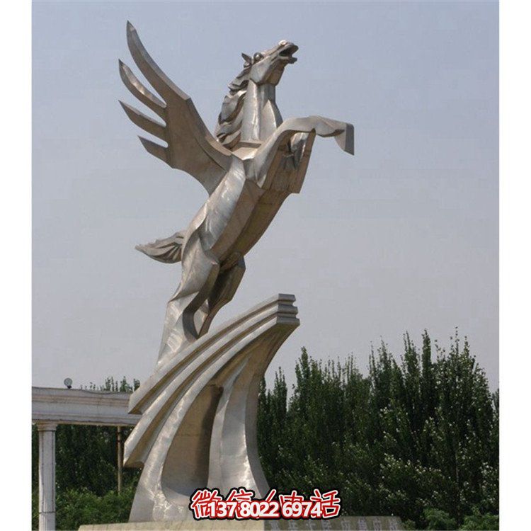 不銹鋼拉絲雕塑，點綴廣場、學(xué)校及園林景觀