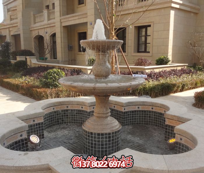 精致的大理石噴泉雕塑，給您的小區(qū)景觀添彩