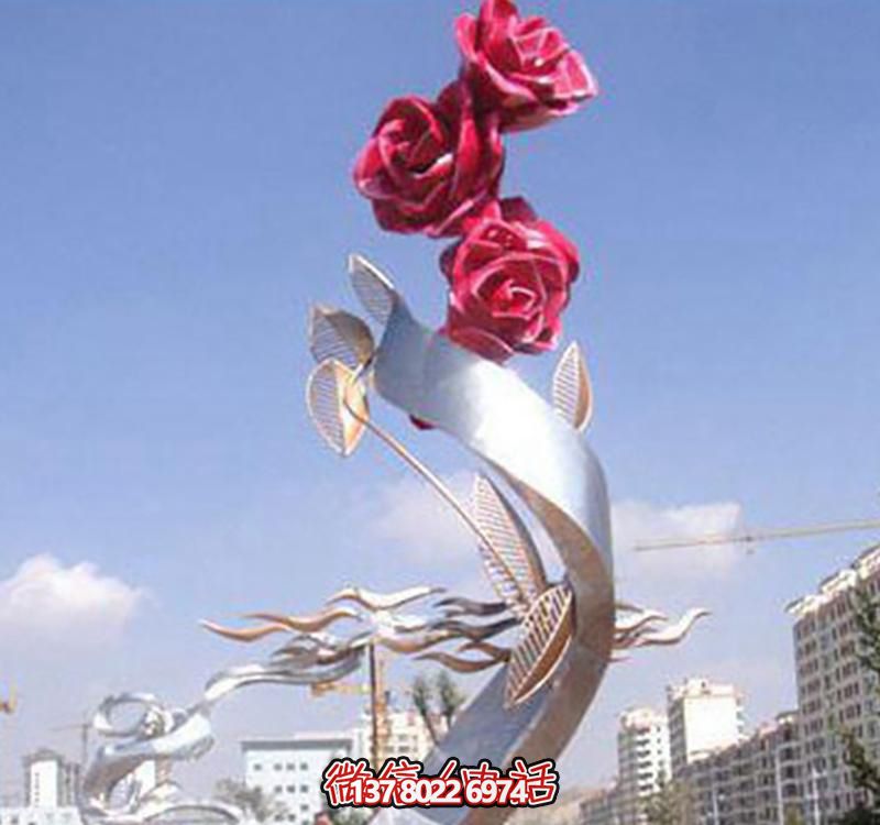 不銹鋼玫瑰雕塑——點(diǎn)綴景觀(guān)廣場(chǎng) 不銹鋼玫瑰雕塑——點(diǎn)綴景觀(guān)廣場(chǎng)