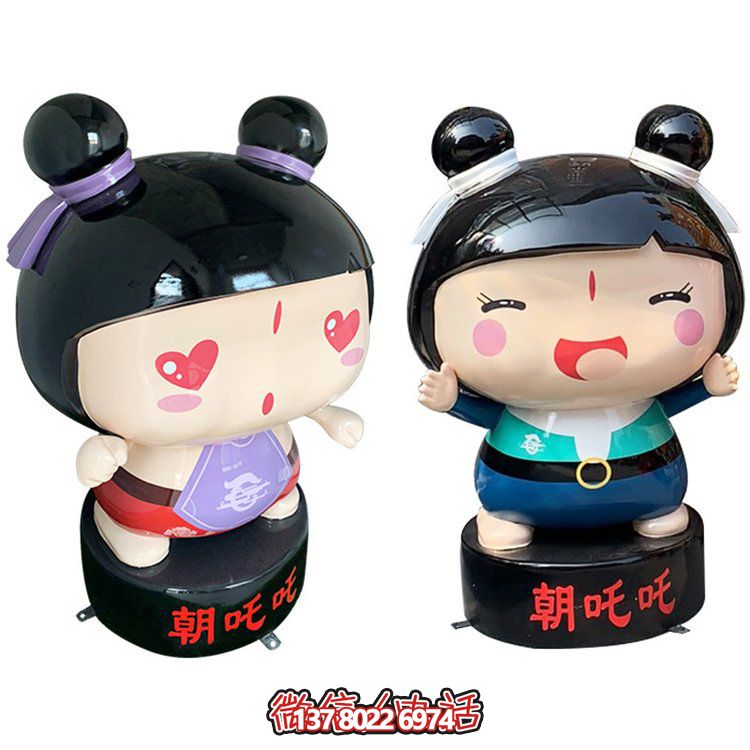 玻璃鋼公仔擺件，精美卡通裝飾品