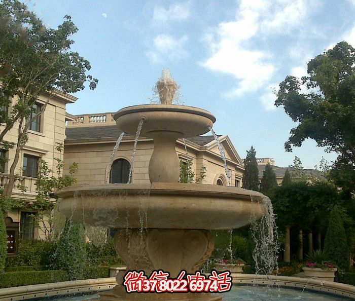自然的質(zhì)感，夢(mèng)幻的景觀——?jiǎng)e墅大理石景觀雕塑噴泉