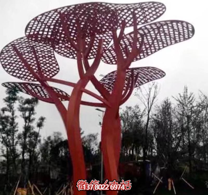 兒童安全游樂(lè)園，不銹鋼網(wǎng)格樹(shù)雕塑裝置