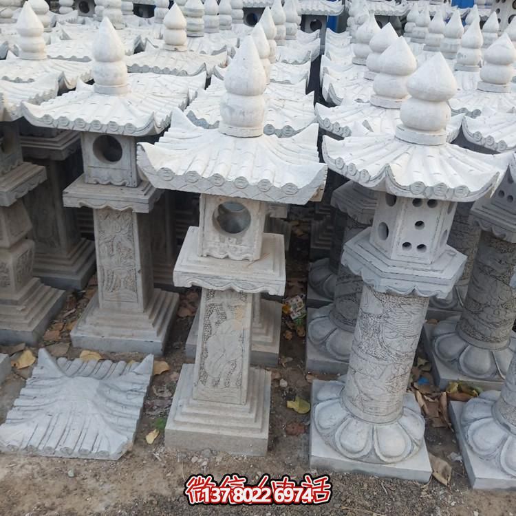 精美手工雕刻青石中式石燈擺件，打造完美園林裝飾