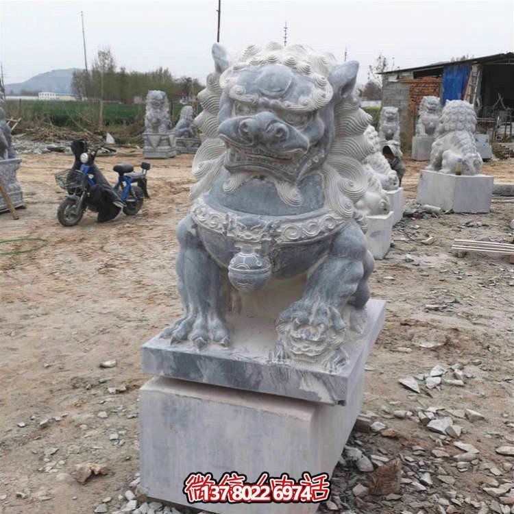 仿古大理石石雕獅子雕塑，為你的園林景觀增添經(jīng)典風采