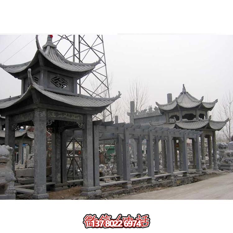 精美石雕，時尚的大理石長廊營造絕美的戶外公園雕塑