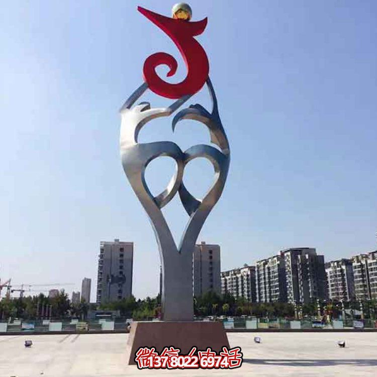 創(chuàng)意大型不銹鋼景觀擺件，點(diǎn)綴戶外廣場(chǎng)園林