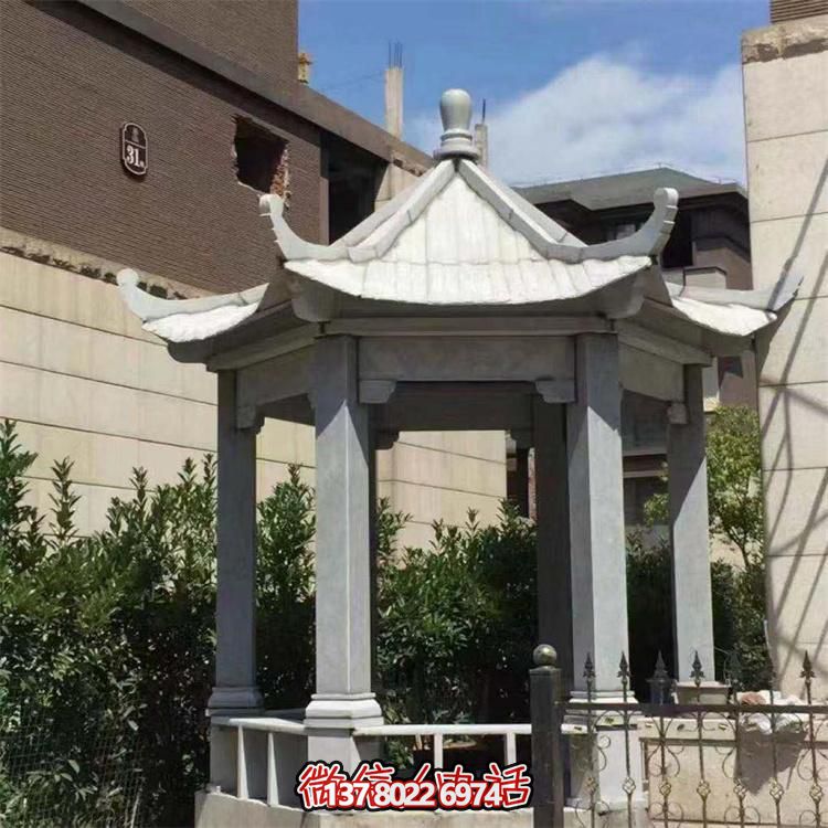 精美大理石涼亭，營(yíng)造完美宅院景象