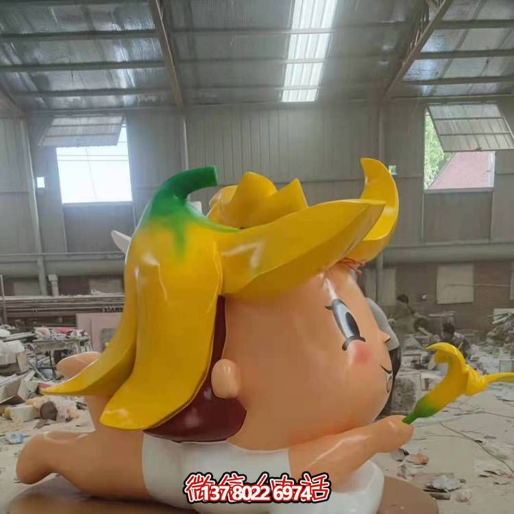 玻璃鋼戶外裝飾擺件，精致美觀、趣味卡通人物景觀