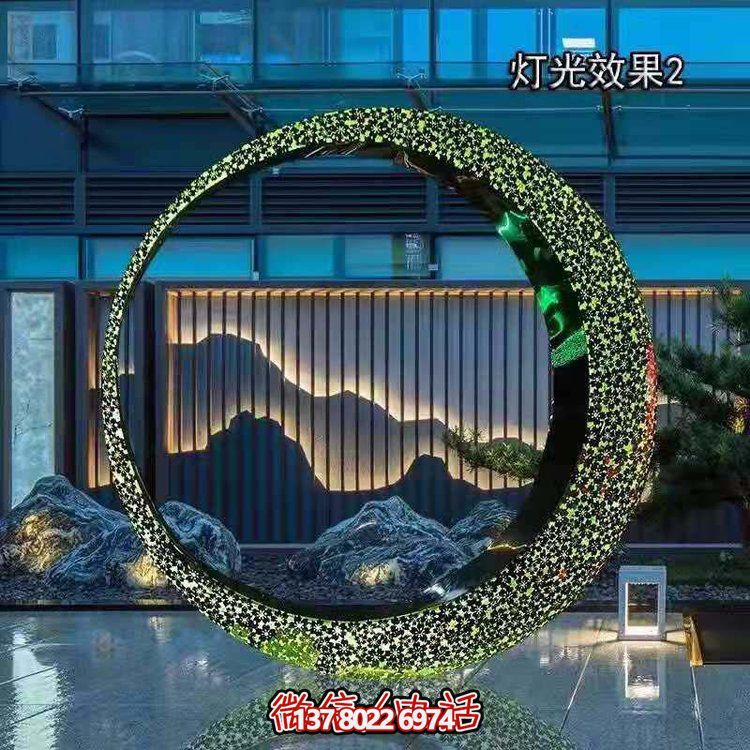 不銹鋼燈光圓環(huán)，營造月亮美景