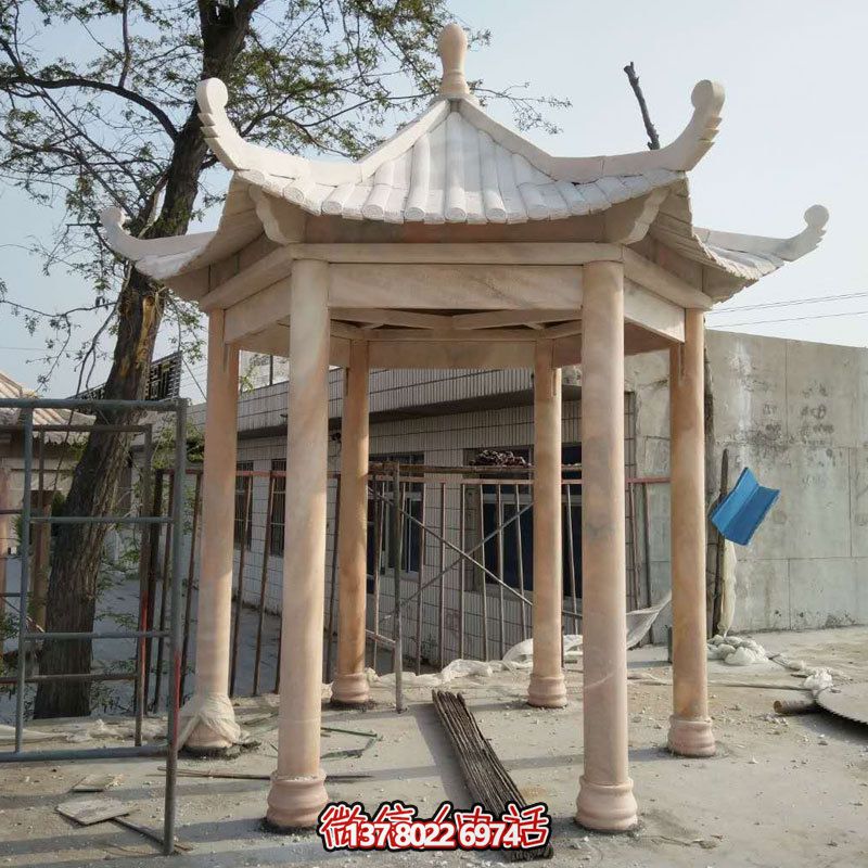 大理石休閑涼亭，美化庭院陽臺