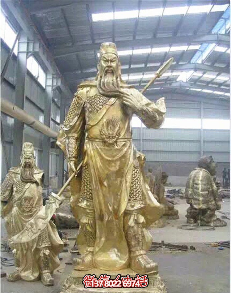 關(guān)公鎏金雕塑，讓企業(yè)招財(cái)更加順利