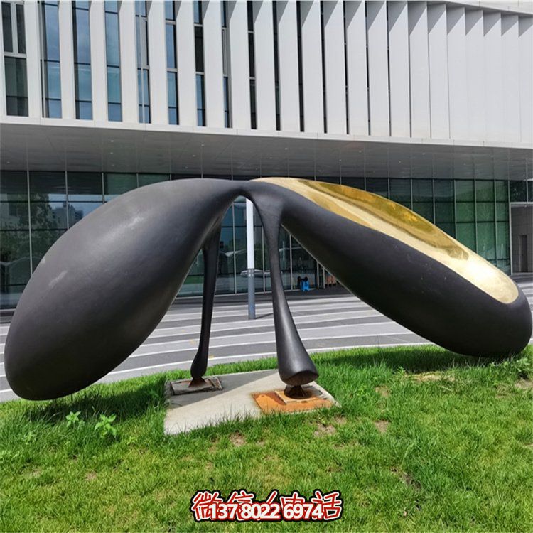 抽象不銹鋼景觀擺件，為你的廣場(chǎng)和公司添上創(chuàng)意色彩
