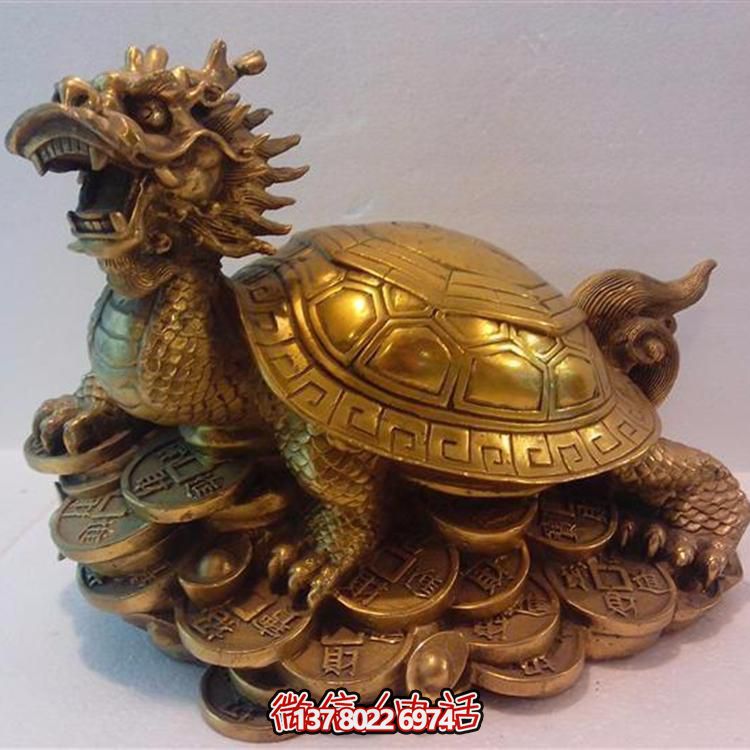 精美大型銅雕龍龜擺件，點綴您的庭院與公司寺廟