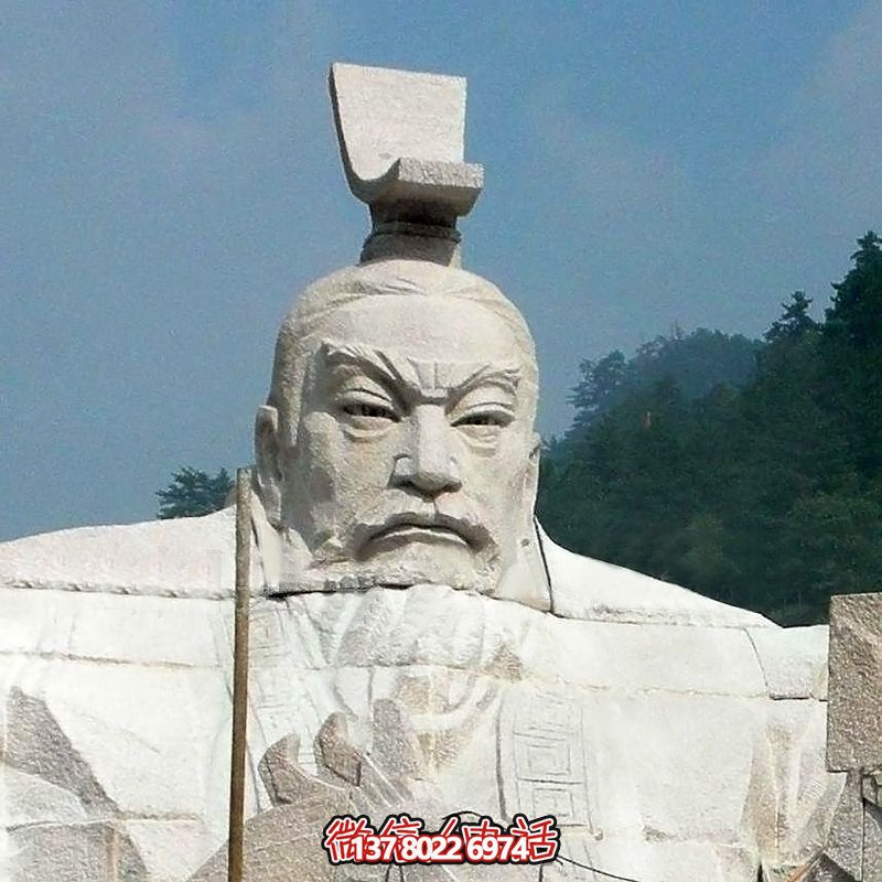漢武帝劉徹大型石雕頭像，為您的園林景觀增添精彩