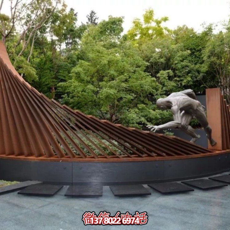 不銹鋼景觀雕塑，創(chuàng)意裝點(diǎn)公園戶外園林