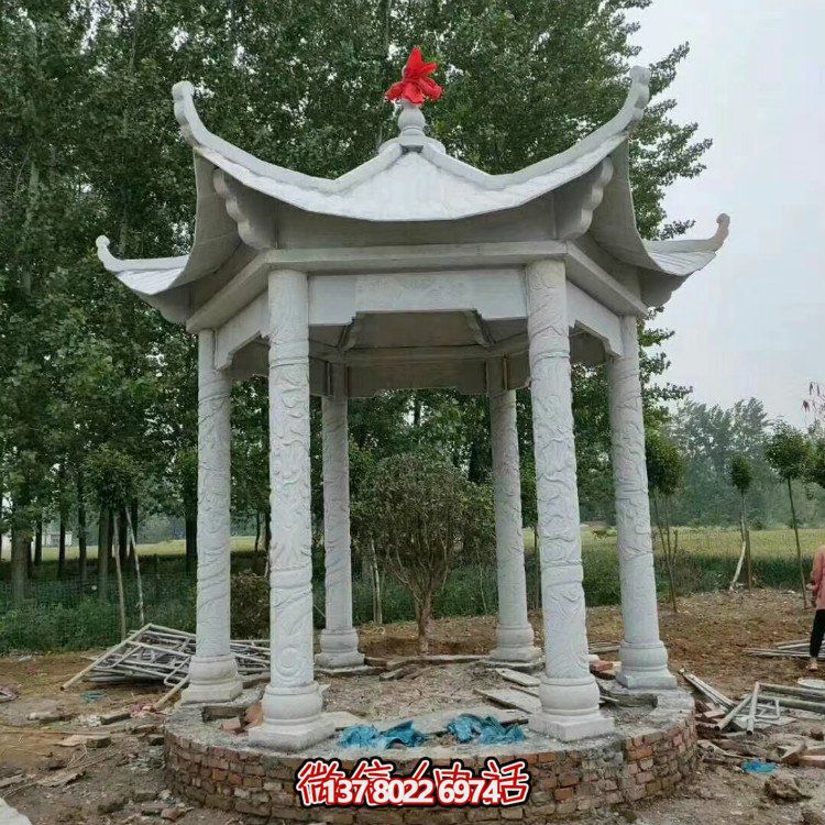 單層石涼亭，讓您擁有完美休閑空間