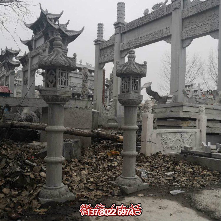 精美石雕創(chuàng)意石燈，提升庭院景觀美感