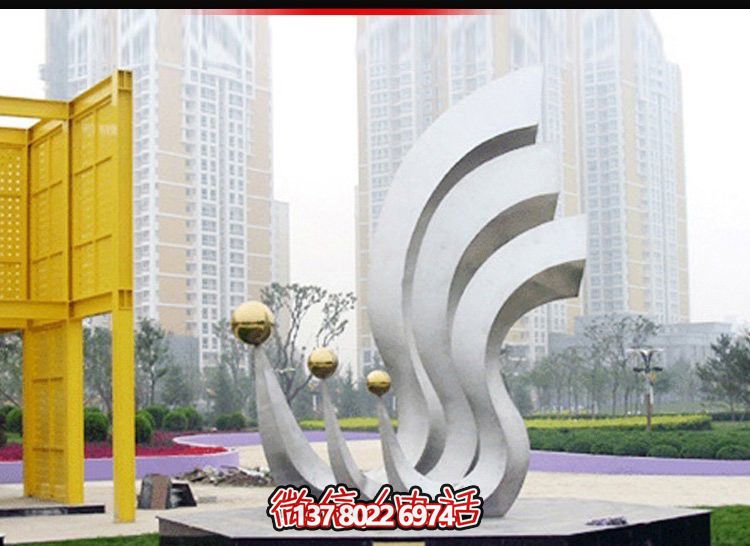 鳳凰不銹鋼雕塑，點(diǎn)亮公園廣場(chǎng)