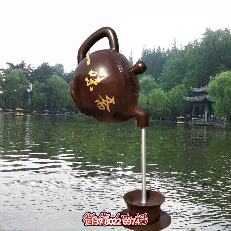 大型仿銅玻璃鋼懸空流水?dāng)[件，點(diǎn)綴園林景觀