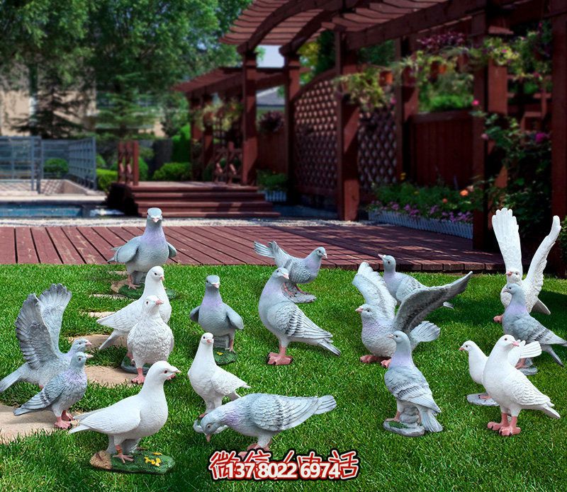 童趣仿真動(dòng)物樹脂雕塑，打造完美草坪戶外景觀