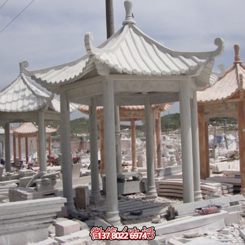 休閑小型大理石涼亭，為別墅園林增添溫馨氣息