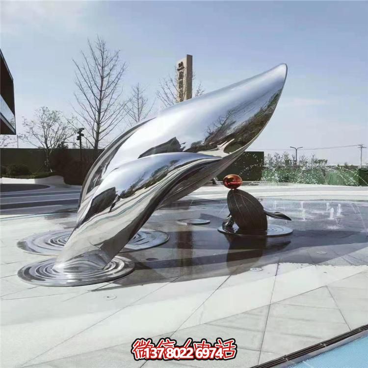 現(xiàn)代不銹鋼大型創(chuàng)意景觀雕塑，美化城市廣場(chǎng)