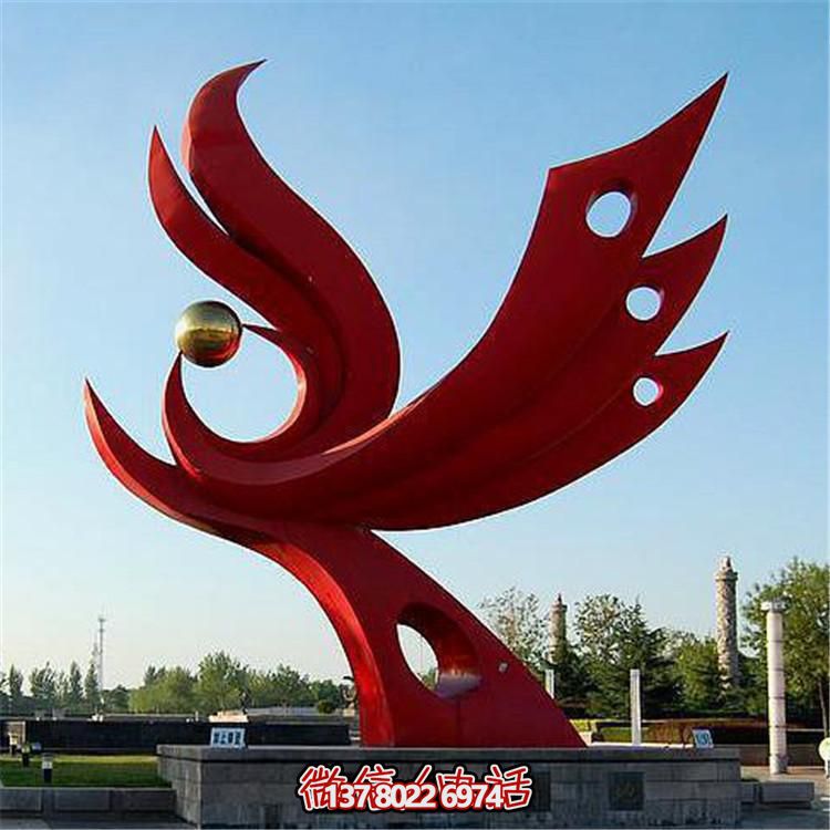 不銹鋼抽象景觀擺件，提升戶外廣場(chǎng)裝飾氣質(zhì)