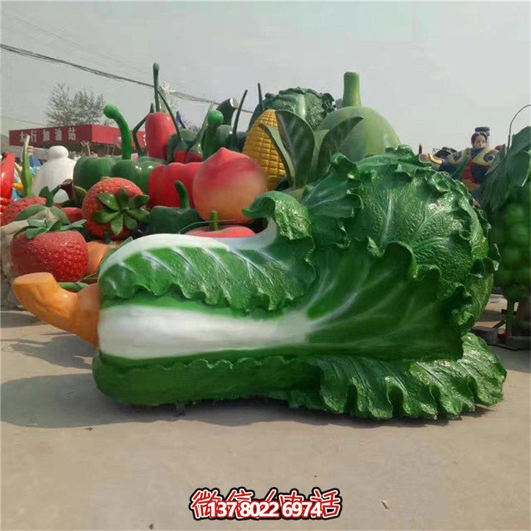 玻璃鋼仿真白菜雕塑，為您的園林戶外添彩