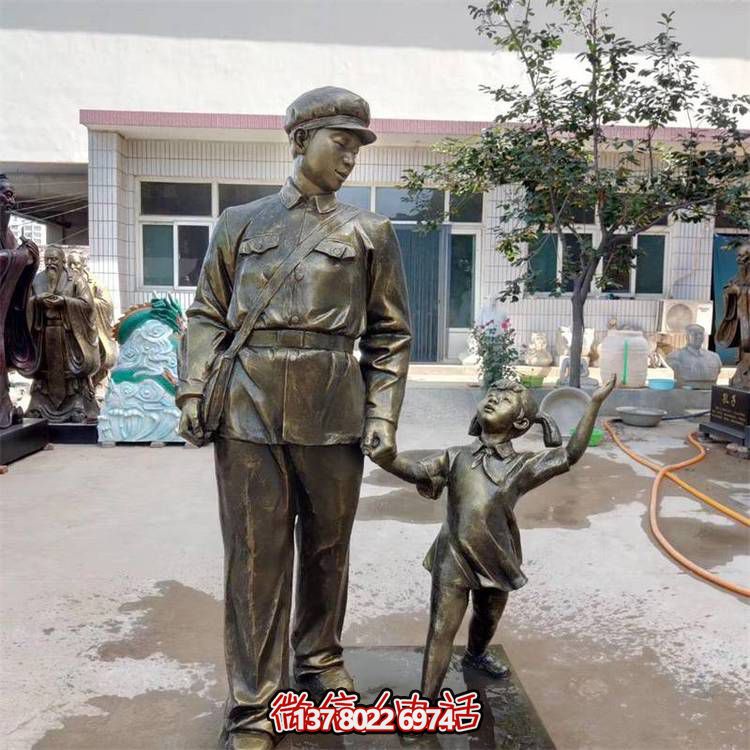 玻璃鋼雕塑，傳承名人精神，校園記憶經(jīng)典