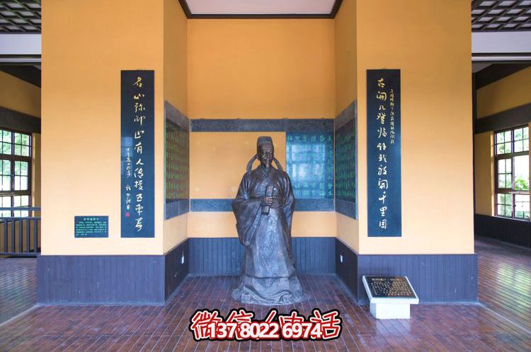 歐陽詢鑄銅雕像，讓歷史文化名人永恒鐫刻