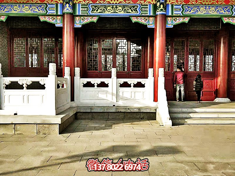 唯美古典，精致古建筑——漢白玉雕刻欄桿扶手