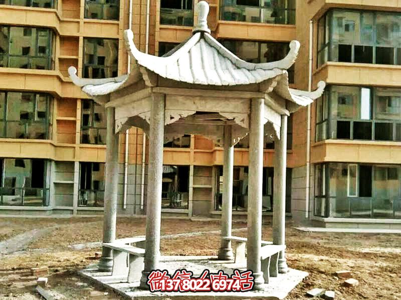 仿古建筑涼亭，為小區(qū)、公園、草坪提供休息雕塑美化