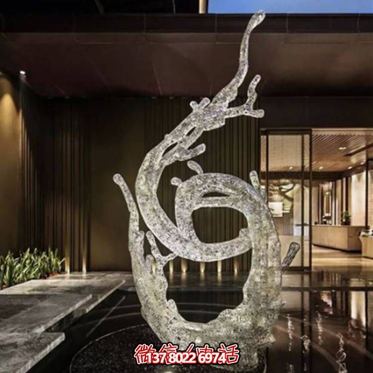 不銹鋼浪花雕塑，創(chuàng)意廣場裝飾