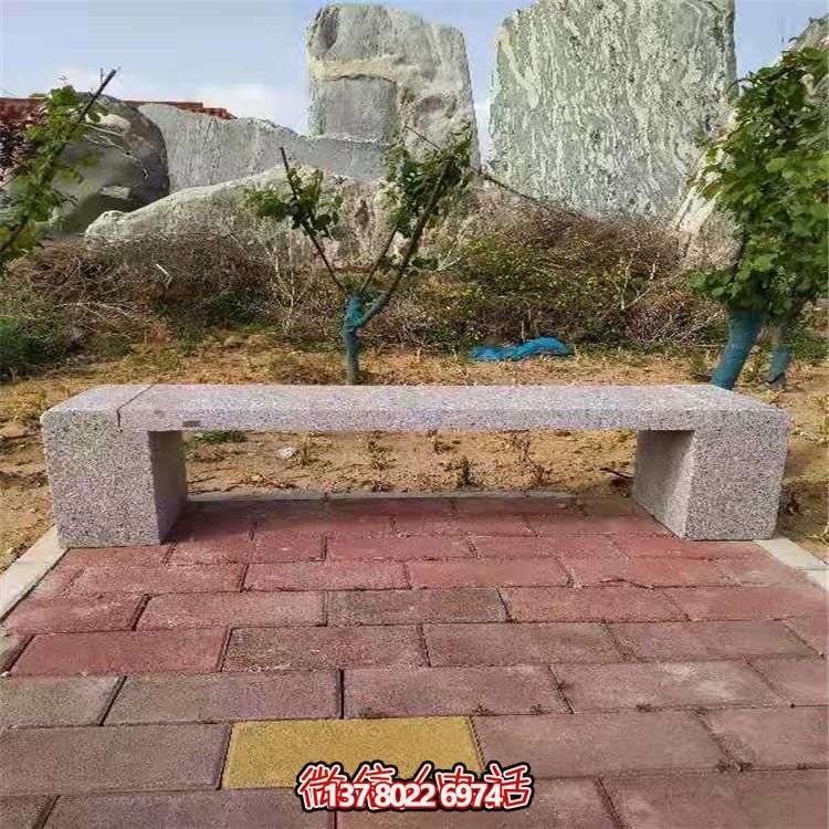 花崗巖長(zhǎng)形石凳，裝飾您的小區(qū)公園