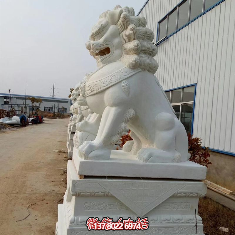 高品質(zhì)石雕麒麟雕塑，點綴企業(yè)公司大門口，增添鎮(zhèn)宅財運