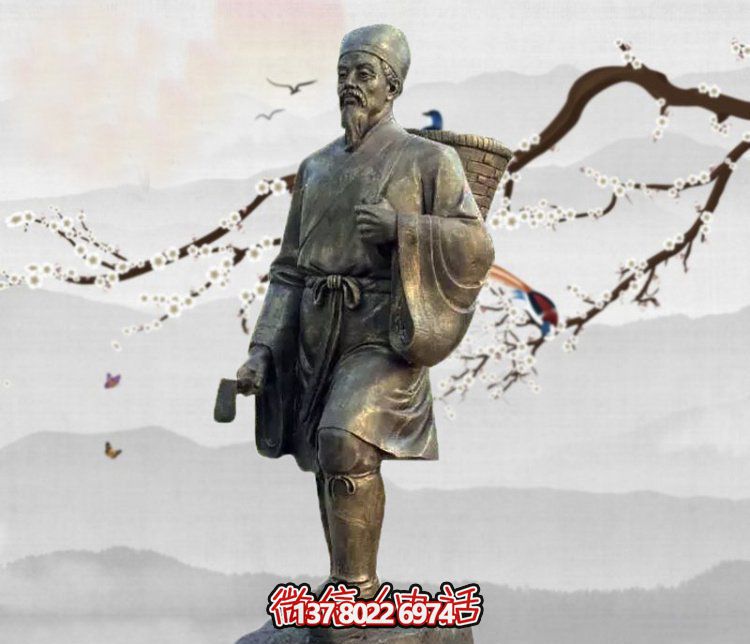 雕塑李時(shí)珍的傳奇，緬懷古老的采藥文化