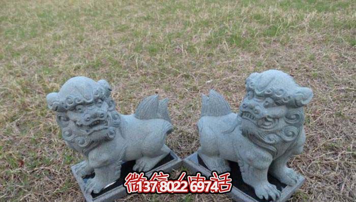 精美創(chuàng)意獅子大理石擺件，為戶外園林景觀增添更多美感