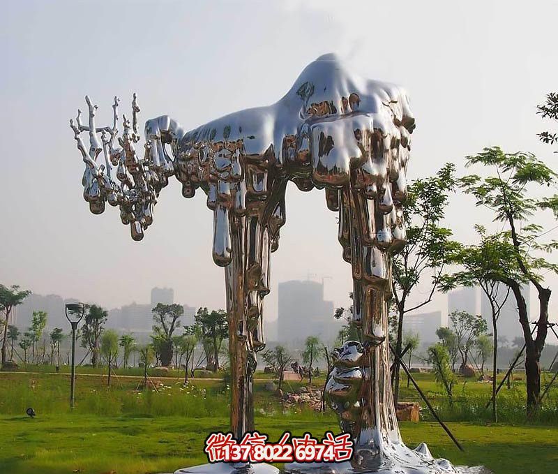 不銹鋼雕塑拱門——傳承抽象文化，融入人文精神