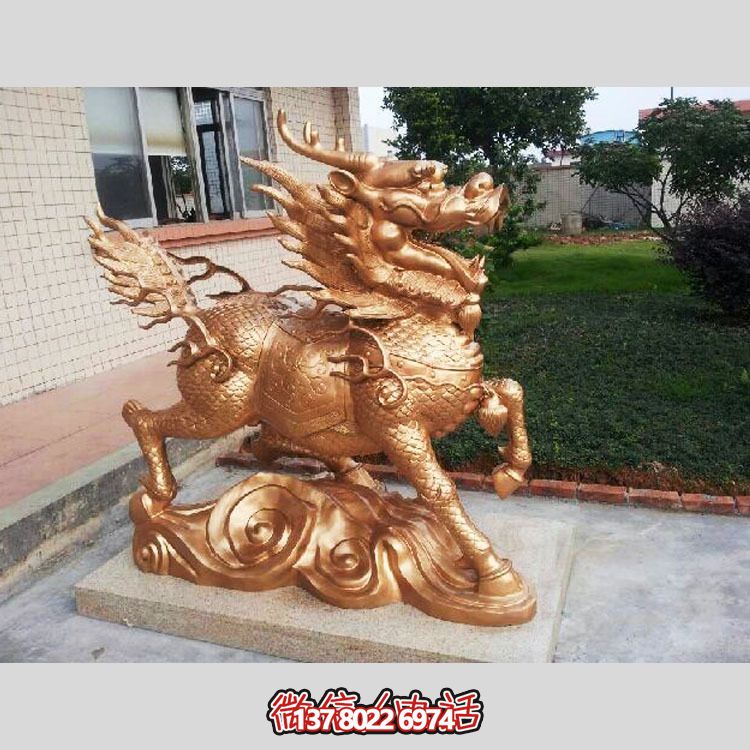 非凡精致的不銹鋼麒麟雕塑，裝點(diǎn)你的別墅庭院