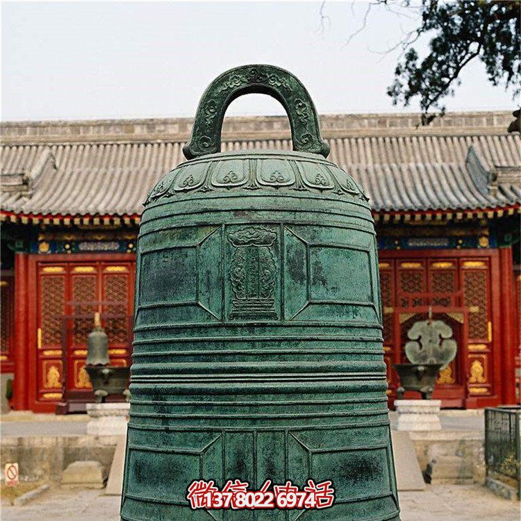 寺廟掛鐘塑像廠(chǎng)家定做大型抽象銅鐘祈福大型銅鐘雕塑