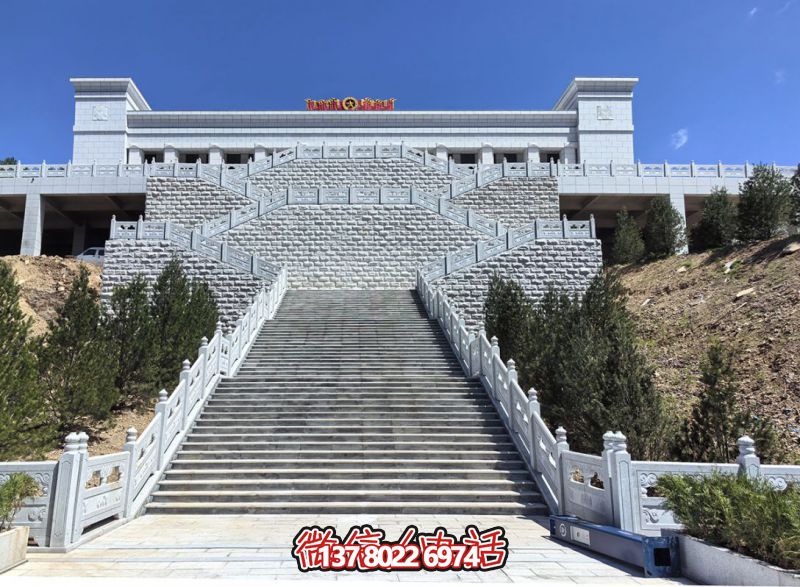 花崗巖露臺(tái)石雕步梯、欄桿欄板